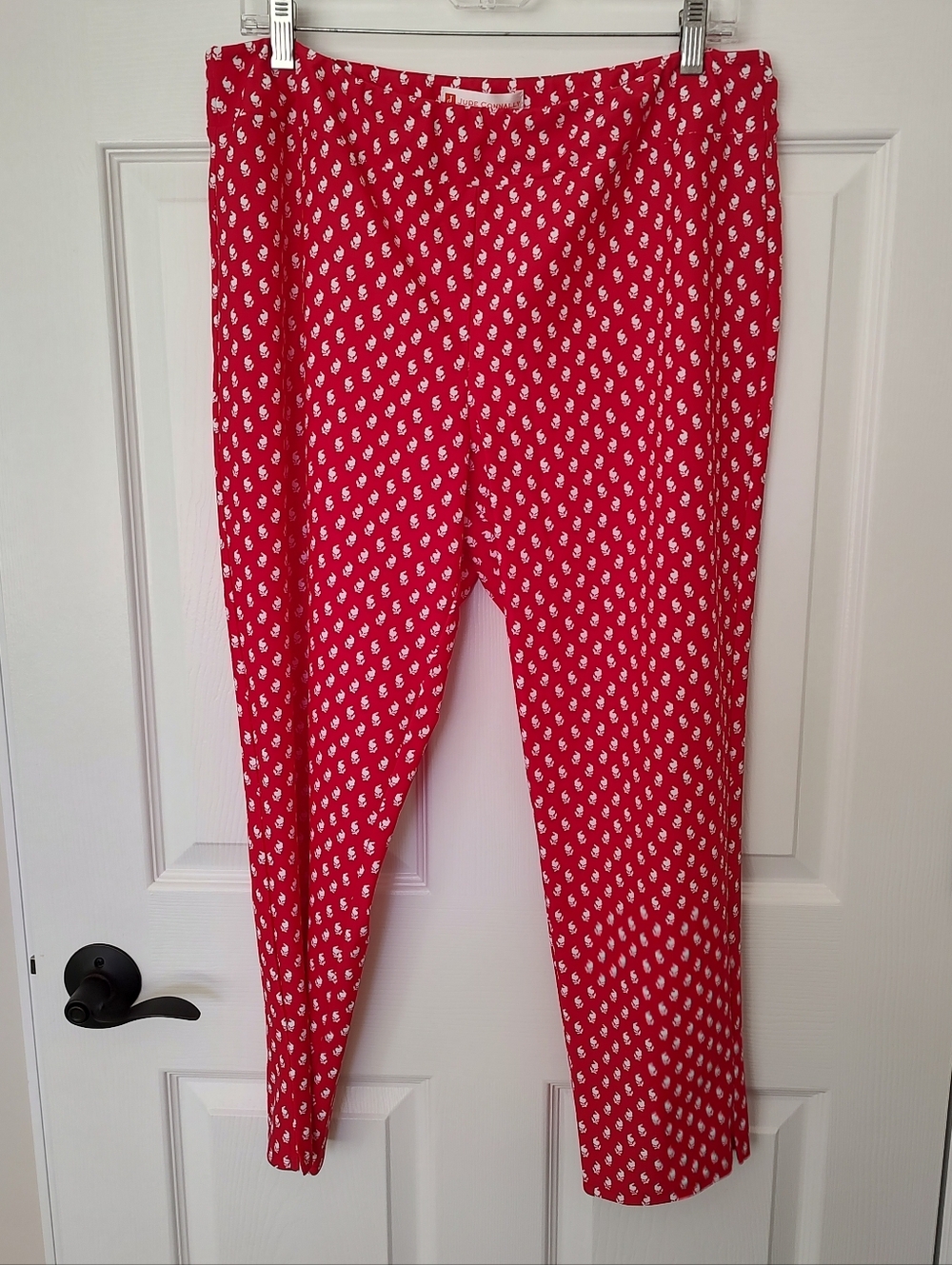 Jude Connally Lucia Cropped Pants Foulard Red XL - Picture 6 of 10